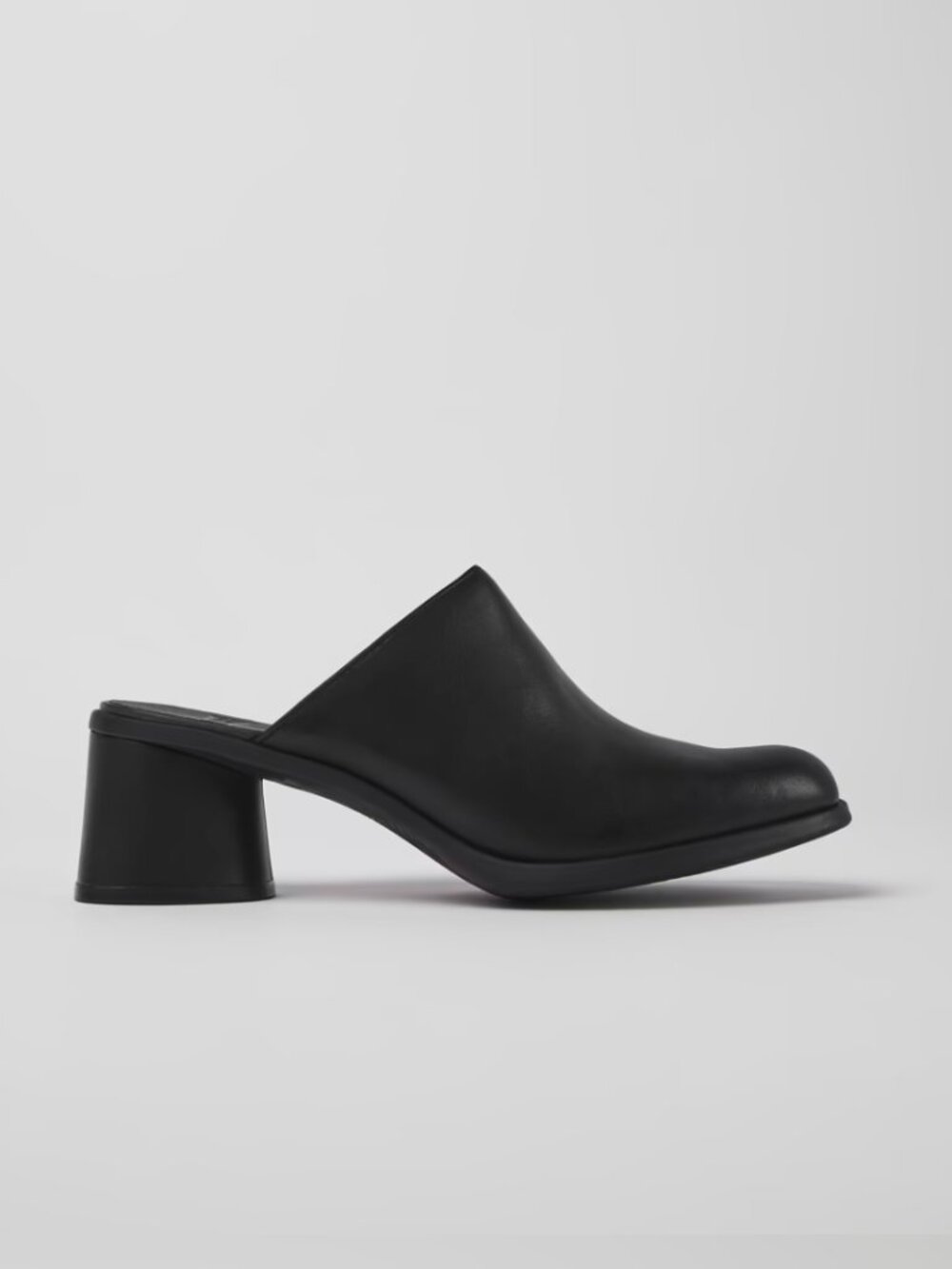 Camper Kiara Leather Mules - Black - Women's Size 40